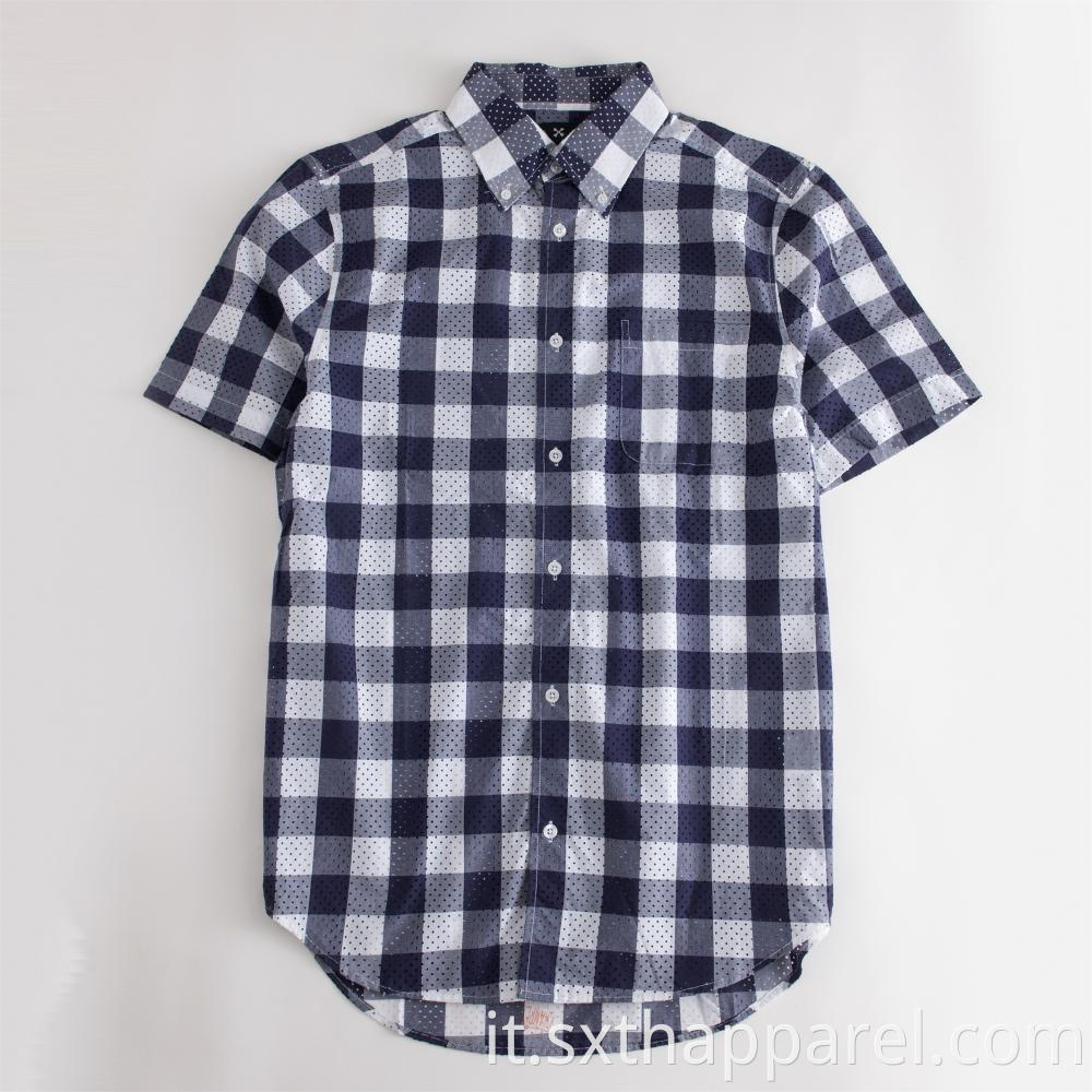 Hollow Dot Fabric Shirt